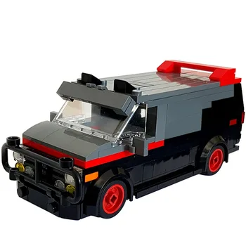 A-Team Van i minifig speciel bil brandbil missil bil, fly byggesten lastbil hus building block boy hand made toy