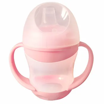 2021 NYE Baby And Munden Cup 160ML PP Tud Uddannelse Fodring drikkedunke Sippy Cup sutteflaske Med Håndtag Til Nyfødte