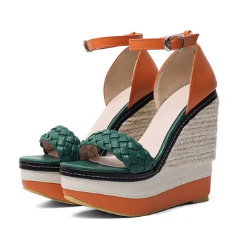 MORAZORA 2021 nye ankomst kvinder sandaler med spænde mode kiler, platform sandaler blandede farver sommer bryllup sko, party kvinde