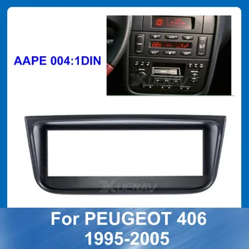 1Din Bil Radio for PEUGEOT 406 1995-2005 dvd-afspiller bilstereo Radio Mms-fascia Dashboard ABS plast Installation Ramme