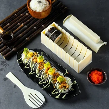 DIY-10stk/Indstil-Let At Bruge Ris Bold Sushi Kaffefaciliteter Skimmel Køkken Sushi at Gøre Værktøj, der for Sushi Roll Køkken Tilbehør Madlavning Værktøj