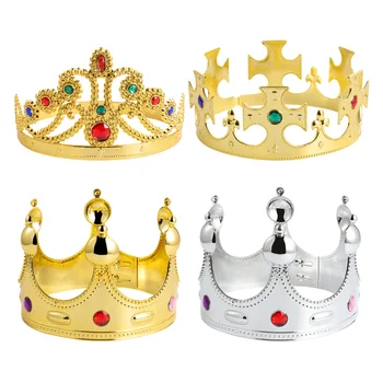 NUOY 4pcs Plating Crown Indrettet Part Crown Prop til Fødselsdag