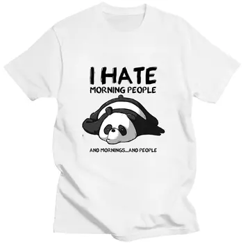 Sjove Søde Panda Sover Kpop Mode Afslappet Harajuku T-shirt i Bomuld Hip Hop Mænd, Rund Hals Korte Ærmer Streetwear Toppe Tshirt