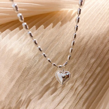 925 Sterling Sølv Pin Udsøgt lille pige stil vedhæng smykker, kæde, justerbar størrelse, øget popularitet
