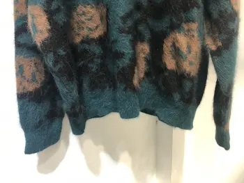 Damer 2021 nye mode med lange ærmer sexet trykt sweater 1006