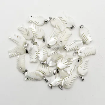 Mode 24pcs natursten shell charms på tværs af dyr vedhæng til Smykker at gøre Halskæde Tilbehør Engros
