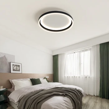 Værelses lampe Nordiske lys luksus runde enkelt og moderne loft lampe atmosfæriske undersøgelse net red kreative soveværelse led loft lampe