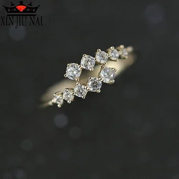 2020 ny Mode Trend koreanske Kvinder ' s Orkester Smykker Charme Kvindelige Eksklusive Kvindelige Temperament Ring i 18K Golden Zircon Diamant