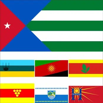 Makedonien Nord Lipkovo Kommune Flag 3X5FT 90x150cm 100D Polyester Dobbelt-Syet i Høj Kvalitet Lipkovo Banner