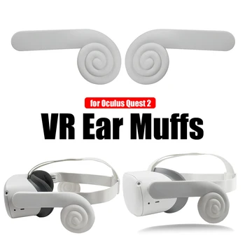 1 Par Silikone VR høreværn Styrke Earmuffs Forsvarlig Løsning for Oculus Quest 2 Headset med støjreduktion Hovedtelefoner Tilbehør