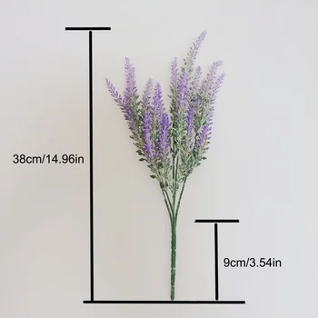 Kunstig Blomst, Blomster, Potteplanter Simulering Strømmer Buket Plastik-Plante Hvede Ører Dekoration Lavendel