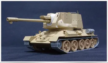 Ryefield 5013 1/35 Egyptiske 122mm Selvkørende Kanon T-34/122 Vise Collectible Toy Plast Assembly Building Model Kit