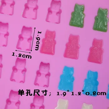 2019 Mode Kage Værktøjer Formen 1 Sæt 50 Hulrum Silikone Klæbende Bærer Chokolade Skimmel Candy Maker Ice Tray Jelly Forme