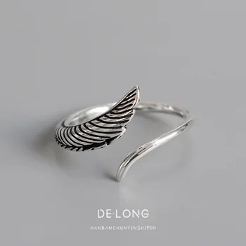 Retro vinger Ring ,Thomas Style Soul Smykker God Jewerly For Kvinder,2021 Ts Gave I 925 Sterling Sølv,Super Tilbud