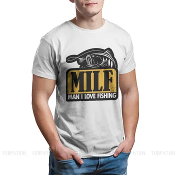 Mand, jeg Elsker Fiskeri Særlige TShirt MILFS Sjove Meme Fritid Plus Size T-Shirt Nyeste Ting For Mænd