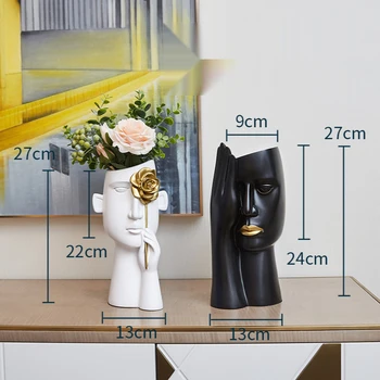Kreative Nordiske vase indretning, kunst stue vin kabinet home decor kabinet sofabord blomst arrangement enkle lys luksus