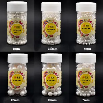 Små Sølv Perler Spiselige Perle Sukker Bold Fondant Diy Kage Bagning Chokolade Silikone Dekoration Sukker, Slik Diy