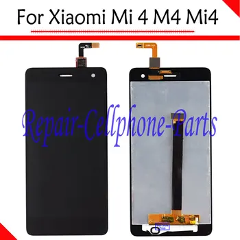5.0 tommer Sort Nye Full LCD Display + Touch Screen Digitizer Assembly Erstatning For Xiaomi Mi 4 M4 Mi4 LCD -