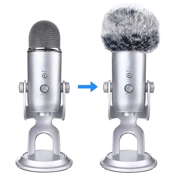 Mic Furry Forrude Muffer Vind Cover Kompatibel til Blue Yeti Yeti Pro Kondensator Mikrofon