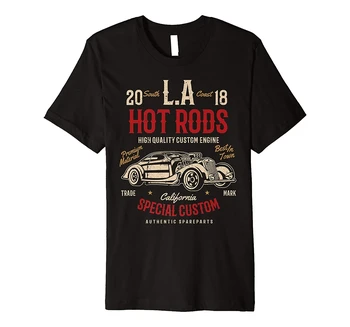 Vintage Hotrod Rockroll Classic Car Premium camiseta (10)