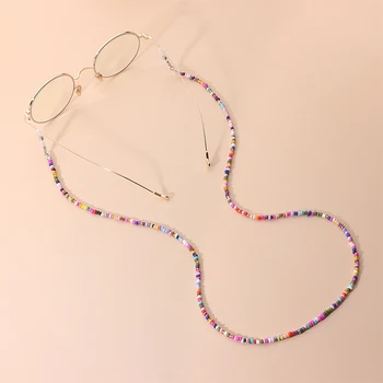 Ny Mode Solbrille Kæde Vintage Farverige Perler Brille Rem Læsning Briller Lanyard Ledningen Halsrem String-Brillerne Kæder