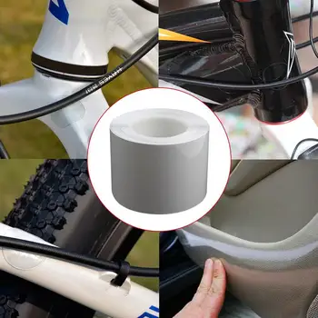 1M cykelstellet Protector Klar Tape, Klistermærker PVC Cykel Gennemsigtig Beskyttelse Film Beskytte Cykling Cykel Tilbehør