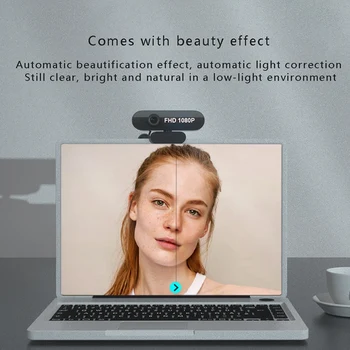 1080P Webcam Indbygget Dual Mikrofoner Full Hd Video Kamera Til Pc Usb-Stik Vidvinkel Gratis Kørsel