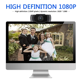 Widescreen Video Arbejde boligtilbehør 1080P HD USB-Webcam Video-Konference-Live-Streaming af Web-Kamera med Mikrofon