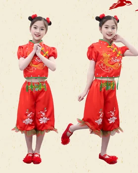 Hip-Hop, Jazz Kostumer til Pige Fase Kostume Kinesiske Folkemusik Dans Tøj Festlige Nationale Dans Tøj