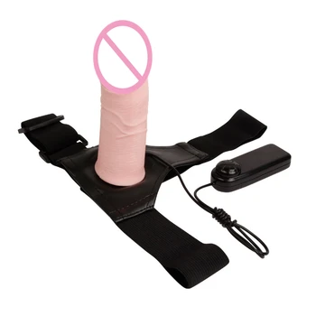 Nyt Produkt Hollow strap-on med Vibrationer, Voksen Sex legetøj produkter Strapon Dildo unisex sex legetøj Penis til kvinde soft touch