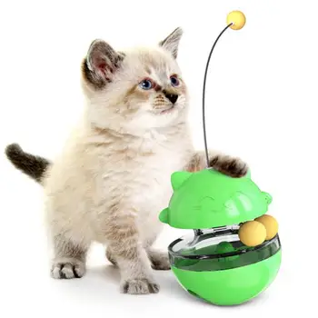 Funny Cat Interaktivt Legetøj Kat Lækage Fødevarer Bolden Selv Teaser Holde Styr Bolden Tumbler Lækage Fødevarer Bolden Pet Products Kat Legetøj