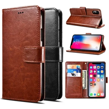 Læder Flip Case til Vivo-Y20 Y20G Y20A Y20i Y20D V11 Pro V11i Y15 X30 Pro IQOO Z1 Z1X Y21i V9 Unge X9 X9S Plus Telefon Cover